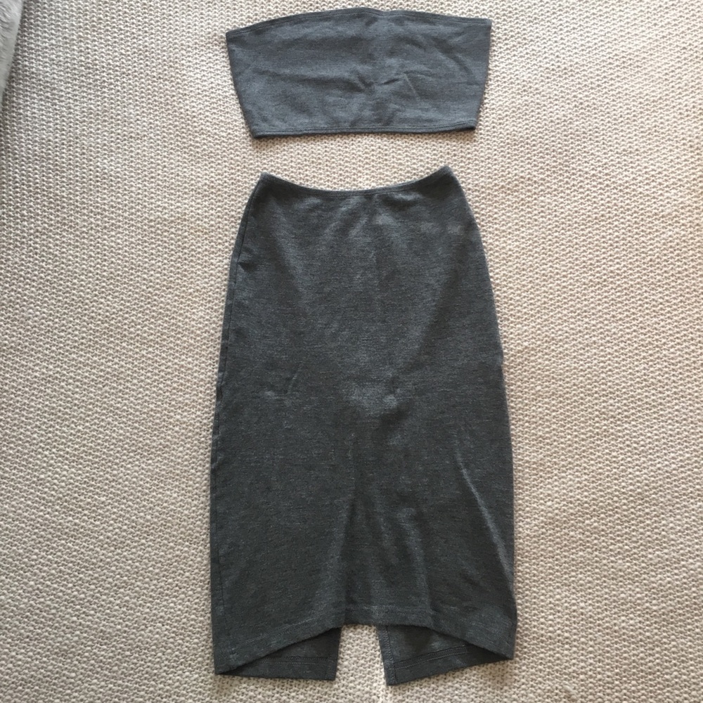 American Apparel Skirt & Bandeau Top Set